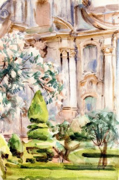 Sargent Art - Un palais et des jardins Espagne John Singer Sargent